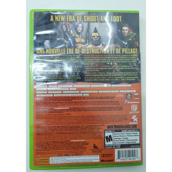 Borderlands 2 (Microsoft Xbox 360) Shooter Action RPG Video Game - Picture 2 of 6